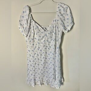 Hollister NWT Floral Puff Sleeve Dress XL